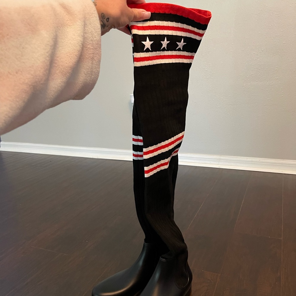 Givenchy Rubber sock above the knee boots